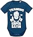 Tee Kiki Train SS Goku Baby Body Dragon de algodón orgánico Ball Son Proverbs Romper para niños y niñas de 0-12, Größe2:56/0-2 Meses, Baby:Azul Oscuro