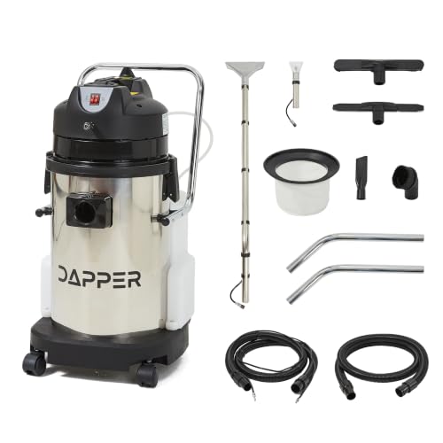 Dapper Supply Commercial 4-in-1 Wet/Dry Vacuum & Carpet Extractor, Carpet...