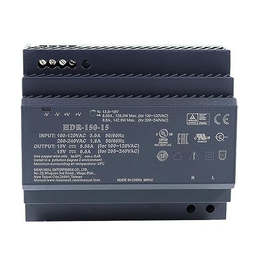 Alimentation 48V mince HDR-150-48 puissance 150W pour domotique silencieuse