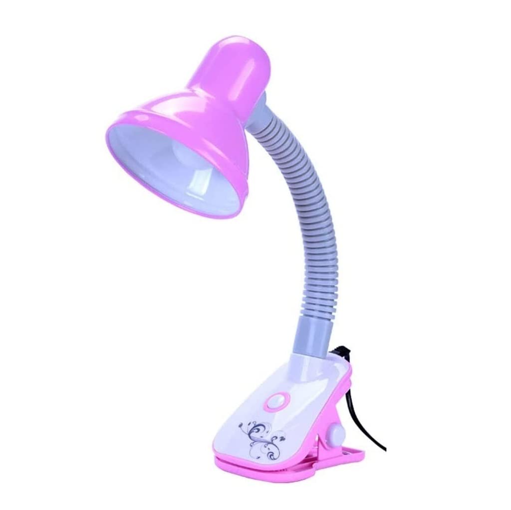 Lampa stołowa, lampka do czytania, lampa biurkowa Lampa biurkowa LED z ochroną oczu, do akademika, do biura, z zaciskiem, do sypialni, salonu, do czytania, do domu (niebieska)(Pink)