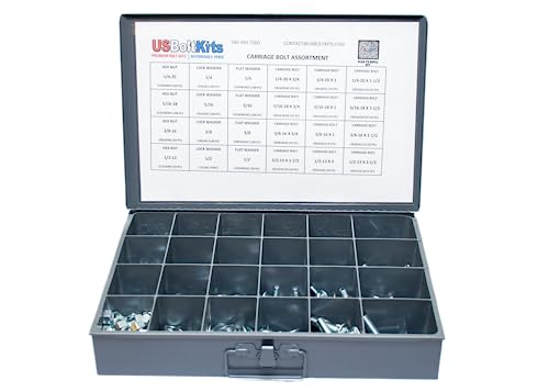 1250 Piece Carriage Bolt Assortment