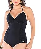 Maiô Com Bojo Drapee Liso Zero Barriga Dilady 601579