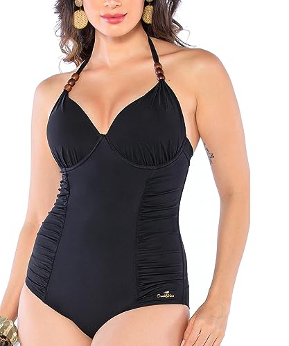 Maiô Com Bojo Drapee Liso Zero Barriga Dilady 601579