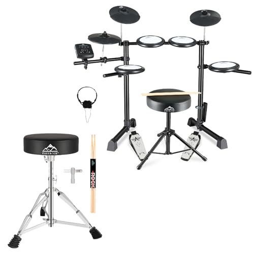 EASTROCK Electroplated Drum Throne and Electric Drum Set EDS-2