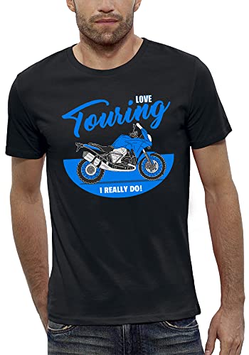 T-Shirt Moto Trail Homme célébrant la liberté des grands voyages et l'amour de la route