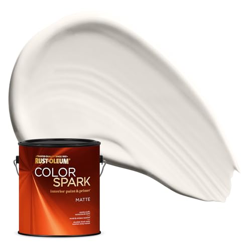 Image of Rust-Oleum Color Spark Interior Paint and Primer in One, Matte, Chiffon, 1 Gallon