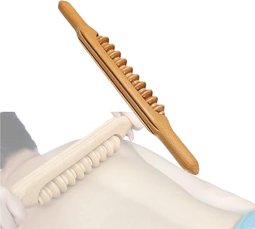 Herramientas de masaje de terapia de madera, palillos de masaje manuales Gua Sha, masajeador de drenaje linfático para la terapia, relajar los