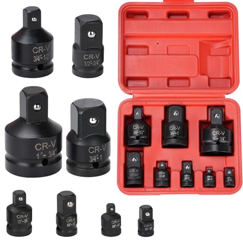 Sexyhot Lot de 8 Adaptateur Douille a Choc/kit Adaptateur pour Clé à Douille3/4' à 1', 1' à...