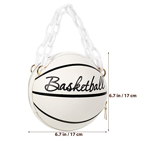 GALPADA Fashionable Basketball Shape Handbag Pouch Crossbody Trendy Bag2