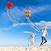 YFAFENGS Large Octopus Kites for Kids & Adults,Big Kite for Beginners, Kites for Kids Ages 4-8,Outdoors Activities with Line and Handle, 2 Packs (Rainbow+Red)
