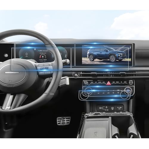 BIBIBO Pellicola Protettiva Compatibile con Hyundai Tucson NX4 2025, 12,3 Nano Protezione Schermo Antigraffio Tucson Premium Pellicole Protettive (Navi + Cockpit 4 Pezzi BIBIBO Pellicola Protettiva Compatibile con Hyundai Tucson NX4 2025, 12,3 Nano Protezione Schermo Antigraffio Tucson Premium Pellicole Protettive (Navi + Cockpit 4 Pezzi