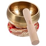 JOINPAYA Meditationsklangschale Aus Reinem Kupfer Mit Holzklöppel Und Kissen Buddhistische Tibetische Klangschale Für Yoga Meditation Entspannung Und Zu Hause