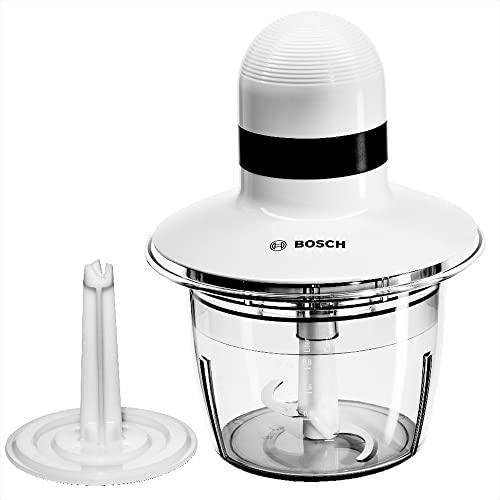 Bosch MMR08A1 Picadora Universal, 400 W, 0.8 litros, 0 Decibelios, De plástico, Blanco