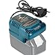 Ladegerät Ersatz für Makita Professional 18V System Akku, Tragbares Mini Schnellladegerät mit LED Anzeige für Makita 18 Volt Batterie BL1815N BL1830 BL1840 BL1850B BL1860 (für Makita)