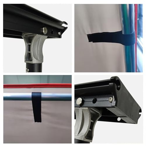 HTDRE Vehicle Sun Shade Awning with Side Cloth, Car Canopy Roof Rack Awnings Pull Out Sun Shade, Retractable Car Side Tent for Camper Vans, Motorhomes or Caravan(160x250cm 5.2x8.2ft) - Image 5