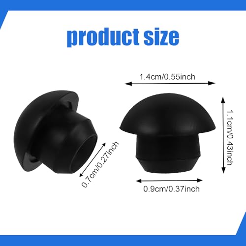 Image of 24PCS Bottle Jack Floor Jack Oil Filler Plug, 8mm Rubber Hydraulic Oil Filler Plug Bung, Universal Replacement Accessories Horizontal Jack Top Pressure Rod for Oil Reservoir Filler Hole (24PCS)