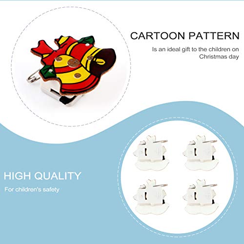 STOBOK 25 Pcs Pinos Broche de Led Broche de Natal Broche de Sino de Boneco de Neve de Papai Noel Bro