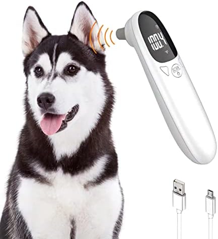 STARSUM Pet Infrared Ear Thermometer for Dogs and Cats, Rechargeable Version, Ear Modes Accurately Measures Pet Temperature, ℃/℉ Easy Switching