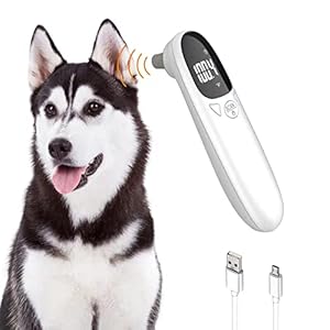 Pet Infrared Ear Thermometer for Dogs and Cats, Rechargeable Version, Ear Modes Accurately Measures Pet Temperature, ℃/℉ Easy Switching