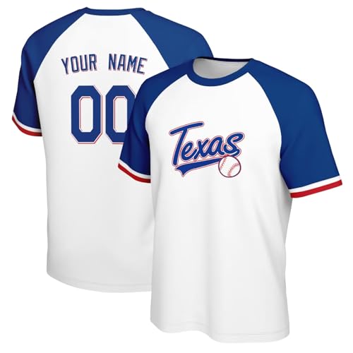 Image of ANTKING T-Shirt Custom Name Number Crewneck Short Sleeve for Men Youth Gifts