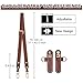 LOUKAYCCI Upgraded Leather Shoulder Strap for Longchamp Le Pliage S/M/L Bag Strap Kit Handbags Crossbody Adjustable Shoulder Strap (Brown)