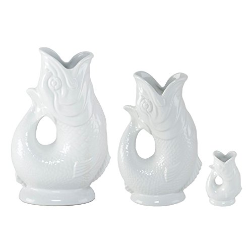 Gluggle Jug, White, Extra Large (10-Inch) #TOP2