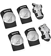Haomaomao Kids/Youth Knee Pad Elbow Pads Wrist Guards Protective Gear Set,for Roller Skates Skati...