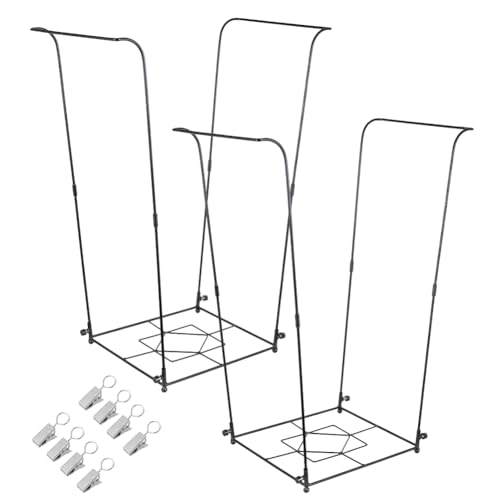VITERLIGHT 2 Pack Trash Bag Holder, 30-45 Gallon Metal Garbage Bag Holder by VITERLIGHT - Used condition - US$29.02
