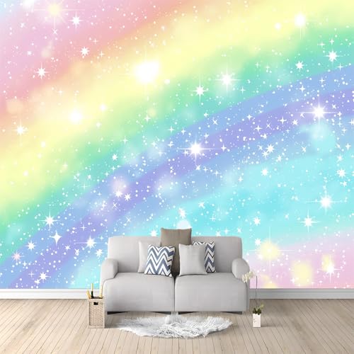 Papier Peint Intissé Dégradé Étoiles pour relooker un mur de chambre - 4