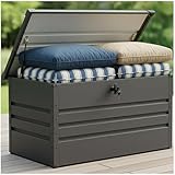 GRANDE CAPACITÉ DE RANGEMENT 300 L – Ce coffre rangement extérieur offre un large espace pour coussins, jeux d’extérieur, accessoires de jardin ou équipements de piscine.