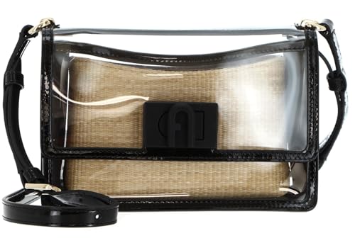 Image of Furla 1927 Mini Shoulder Bag Nero + Naturale, Nero + Naturale, One size