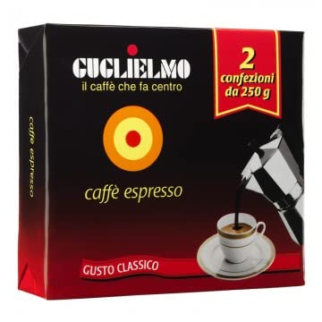 Caffè Guglielmo Gusto Classico 2x250gr Espresso Macinato Calabrese - Guglielmo il caffe che fa centro