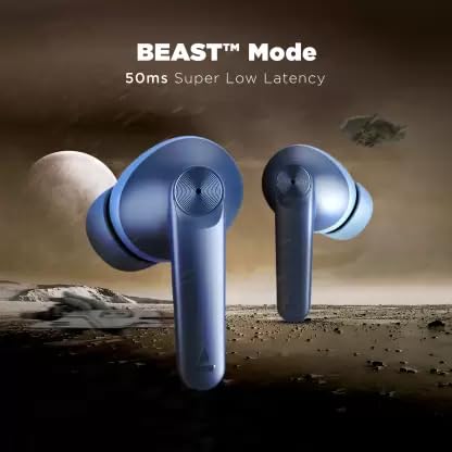 Image of (Refurbished) boAt Airdopes Atom 83 in Ear Earbuds(Bold Blue)