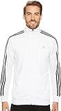 adidas Men's Athletics Essential Track Jacket, White/Black, XX-Large