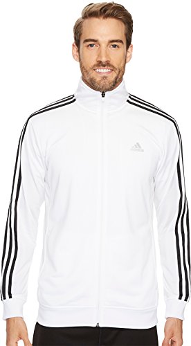 adidas Men's Athletics Essential Track Jacket, White/Black, XX-Large