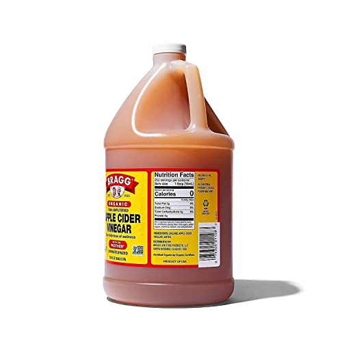 Bragg Premium 12 Ounce Nutritional Yeast Seasoning Pouch - Vegan, Gluten Free Cheese Flakes And Organic Apple Cider Vinegar With The Mother– 1 Gallon #TOP1