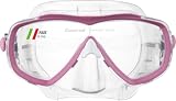CRESSI Estrella Mask Clear/Pink - Máscara Estrella para Buceo y Snorkel, Transparente/Azul, Talla Única, Unisex