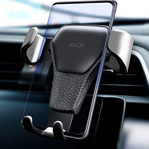 Xaiox - Soporte de coche para rejilla de ventilación (laterales con cierre automático), color negro Cover