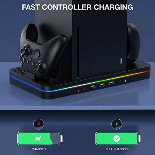 Support de charge pour Xbox Series X/S résolvant les pannes de batterie et la surchauffe