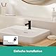 hansgrohe Vernis Blend - Waschtischarmatur für Kaltwasser ohne Ablauf, Wasserhahn für Gäste WC mit Auslauf Höhe 59 mm, Mischbatterie Waschbecken wassersparend (EcoSmart), Mattschwarz, 71583670