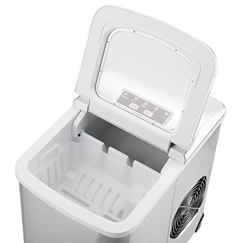 Okngr Portable Ice Maker Machine for Countertop, Stainless Steel