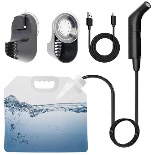 BIVATU Portable Bidet for Travel with Foldable Water Bag Rechargeable Travel Shattaf Kit with Black Carry Case | شطاف المسافر | Portable Shattaf Travel Bidet Sprayer for Hygiene & Camping