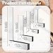 Machinist Square Set 2, 3, 4, 6 Inch, Atarvana Mechanical Steel High Precision Squares, Harden Carbon Steel, 90 Degree Wide Base, L-Type Right Angle Ruler Tool for Woodworking