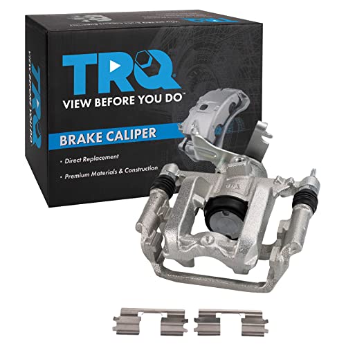 Image of TRQ Rear Left Brake Caliper w /Bracket Drivers Side