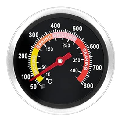 Grill Thermometer, BQMAX 2.3 Inch Grill Temperature Gauge for Charcoal Grill Smoker, 50-800?, BBQ Temperature Gauge Thermometer Replacement for Wood Charcoal Pit