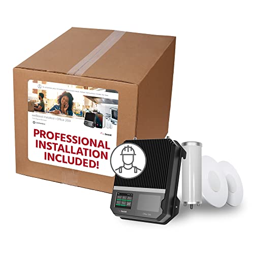 Image of weBoost Installed Office 200 Cell Phone Signal Booster | 5G /4G LTE | 72 dB | All U.S Carriers - Verizon, AT&T, T-Mobile & More | Up to 12,000 sq ft | FCC Approved | Installation Included | 473047