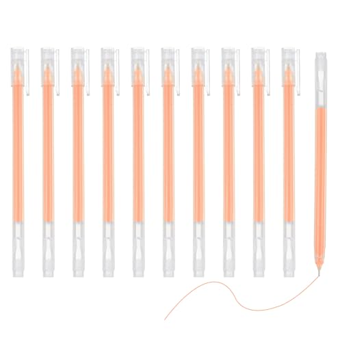 Set de 12 bolígrafos gel finos color naranja miniatura 1