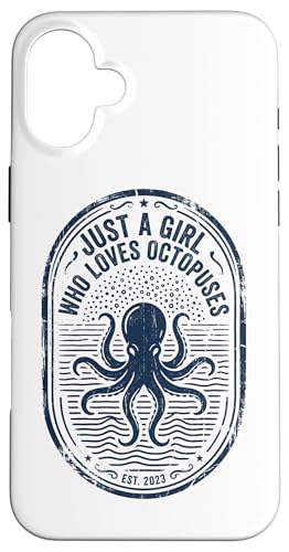 Just A Girl Who Loves Octopuses���B���e�[�W�o�b�W �X�}�z�P�[�X iPhone 16 Plus �p