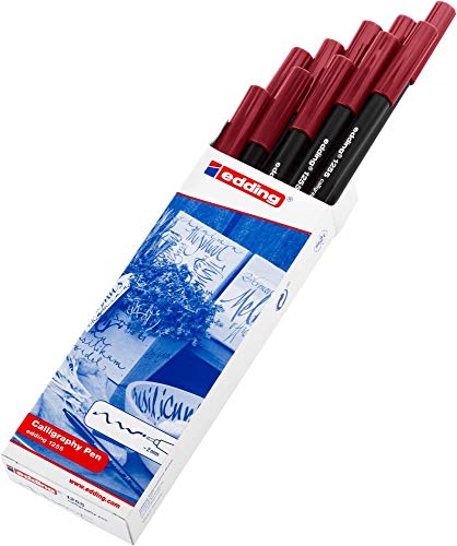 Fibers Edding E-1255 Calligraphy Pencils, Tip 2 Mm, Purple (10 Pieces) #TOP1