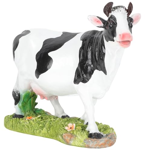 Statue de jardin vache décorative pour aménagement paysager extérieur